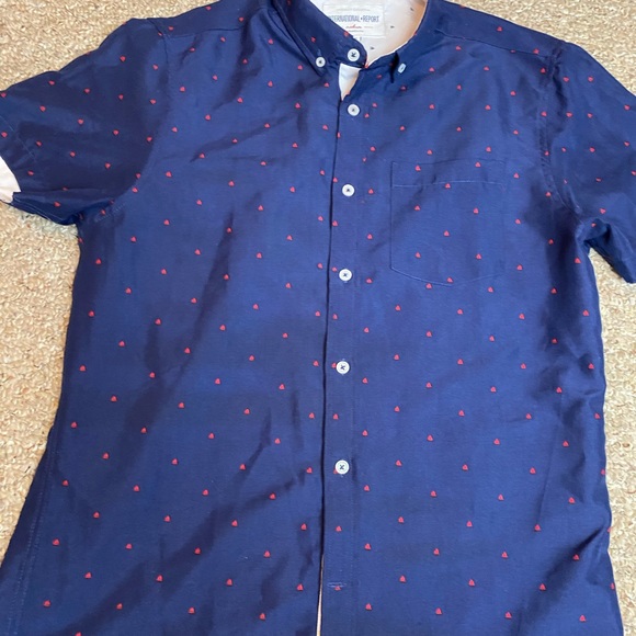 Blue with boats button up shirt - Picture 3 of 3